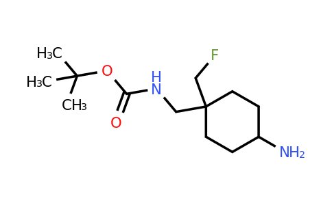 CAS 2387598-78-7 | tert-butyl N-[[4-amino-1-(fluoromethyl)cyclohexyl]methyl]carbamate