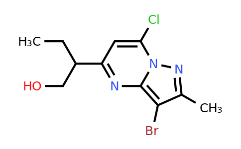 CAS 2387598-94-7 | 2-(3-bromo-7-chloro-2-methyl-pyrazolo[1,5-a]pyrimidin-5-yl)butan-1-ol