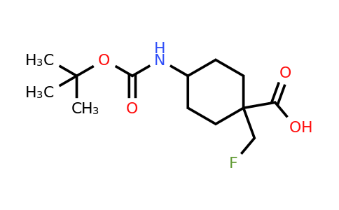 CAS 2387599-19-9 | 4-(tert-butoxycarbonylamino)-1-(fluoromethyl)cyclohexanecarboxylic acid