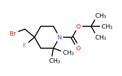 CAS 2387599-95-1 | tert-butyl 4-(bromomethyl)-4-fluoro-2,2-dimethyl-piperidine-1-carboxylate