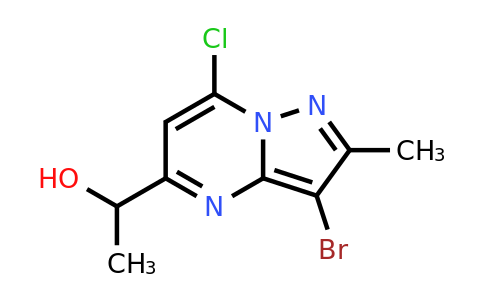 CAS 2387600-24-8 | 1-(3-bromo-7-chloro-2-methyl-pyrazolo[1,5-a]pyrimidin-5-yl)ethanol