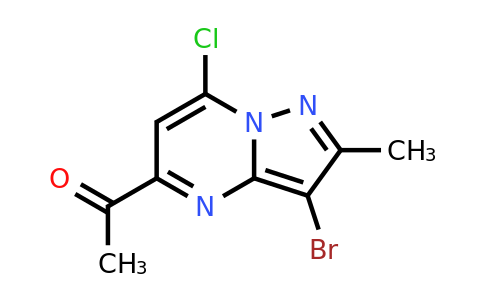 CAS 2387600-66-8 | 1-(3-bromo-7-chloro-2-methyl-pyrazolo[1,5-a]pyrimidin-5-yl)ethanone
