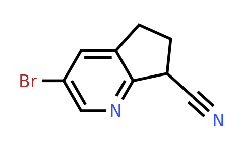 CAS 2387600-85-1 | 3-bromo-6,7-dihydro-5H-cyclopenta[b]pyridine-7-carbonitrile