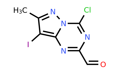 CAS 2387601-16-1 | 4-chloro-8-iodo-7-methyl-pyrazolo[1,5-a][1,3,5]triazine-2-carbaldehyde
