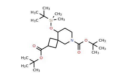CAS 2387601-34-3 | ditert-butyl 9-[tert-butyl(dimethyl)silyl]oxy-6-azaspiro[3.5]nonane-2,6-dicarboxylate