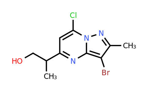 CAS 2387601-79-6 | 2-(3-bromo-7-chloro-2-methyl-pyrazolo[1,5-a]pyrimidin-5-yl)propan-1-ol