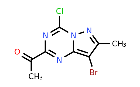 CAS 2387601-81-0 | 1-(8-bromo-4-chloro-7-methyl-pyrazolo[1,5-a][1,3,5]triazin-2-yl)ethanone