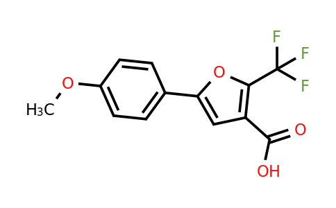 CAS 239080-02-5 | 5-(4-Methoxyphenyl)-2-(trifluoromethyl)-3-furoic acid