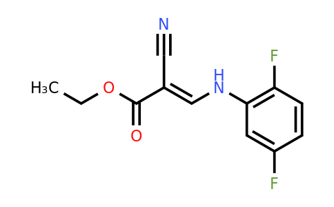 CAS 239085-88-2 | Ethyl 2-cyano-3-[(2,5-difluorophenyl)amino]prop-2-enoate