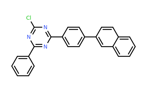 CAS 2396648-13-6 | 2-Chloro-4-(4-(naphthalen-2-yl)phenyl)-6-phenyl-1,3,5-triazine