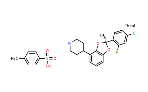 CAS 2401894-41-3 | 4-[(2S)-2-(4-chloro-2-fluoro-phenyl)-2-methyl-1,3-benzodioxol-4-yl]piperidine;4-methylbenzenesulfonic acid