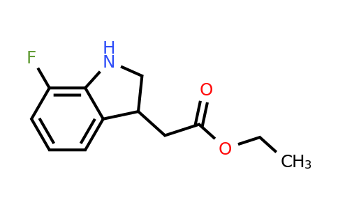CAS 2411640-71-4 | ethyl 2-(7-fluoroindolin-3-yl)acetate