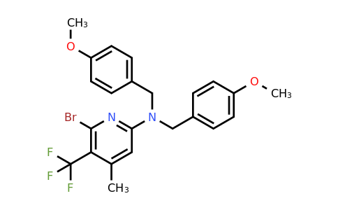 CAS 2411793-14-9 | 6-bromo-N,N-bis[(4-methoxyphenyl)methyl]-4-methyl-5-(trifluoromethyl)pyridin-2-amine