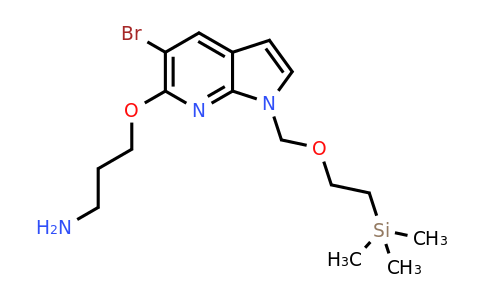 CAS 2412347-13-6 | 3-[5-bromo-1-(2-trimethylsilylethoxymethyl)pyrrolo[2,3-b]pyridin-6-yl]oxypropan-1-amine