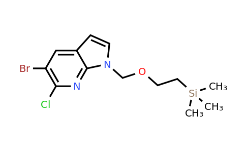 CAS 2412348-14-0 | 2-[(5-bromo-6-chloro-pyrrolo[2,3-b]pyridin-1-yl)methoxy]ethyl-trimethyl-silane