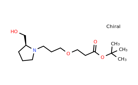 CAS 2422138-23-4 | tert-butyl 3-[3-[(2S)-2-(hydroxymethyl)pyrrolidin-1-yl]propoxy]propanoate