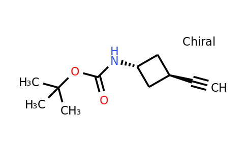CAS 2427585-76-8 | tert-butyl trans-N-(3-ethynylcyclobutyl)carbamate
