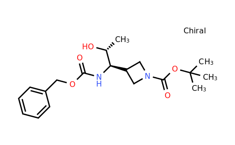 CAS 2429998-93-4 | tert-butyl 3-[cis-1-(benzyloxycarbonylamino)-2-hydroxy-propyl]azetidine-1-carboxylate