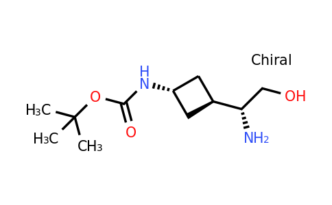 CAS 2429999-15-3 | tert-butyl trans-N-[3-[(1R)-1-amino-2-hydroxy-ethyl]cyclobutyl]carbamate