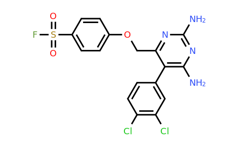 CAS 24346-16-5 | 4-((2,6-Diamino-5-(3,4-dichlorophenyl)pyrimidin-4-yl)methoxy)benzene-1-sulfonyl fluoride