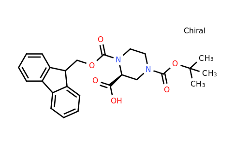 CAS 244132-27-2 | (S)-1-(((9H-Fluoren-9-yl)methoxy)carbonyl)-4-(tert-butoxycarbonyl)piperazine-2-carboxylic acid