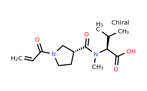 CAS 2447046-50-4 | (2S)-3-methyl-2-[methyl-[(3R)-1-prop-2-enoylpyrrolidine-3-carbonyl]amino]butanoic acid