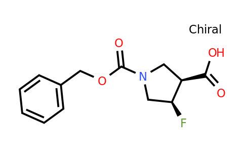 CAS 2454397-64-7 | cis-1-[(benzyloxy)carbonyl]-4-fluoropyrrolidine-3-carboxylic acid