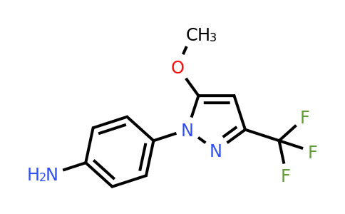 CAS 245748-34-9 | 4-[5-Methoxy-3-(trifluoromethyl)-1H-pyrazol-1-YL]-aniline