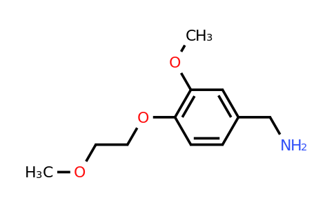 CAS 247569-97-7 | (3-Methoxy-4-(2-methoxyethoxy)phenyl)methanamine