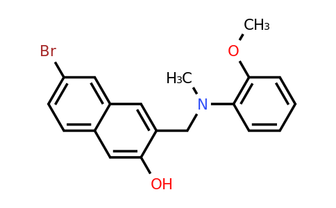CAS 248251-86-7 | 6-Bromo-3-(((2-methoxyphenyl)(methyl)amino)methyl)naphthalen-2-ol