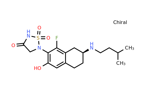 CAS 2489404-96-6 | 5-[(3S)-5-fluoro-7-hydroxy-3-(isopentylamino)tetralin-6-yl]-1,1-dioxo-1,2,5-thiadiazolidin-3-one