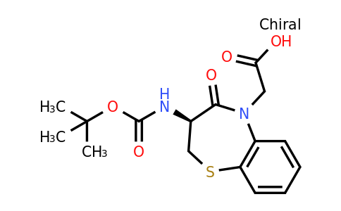 CAS 250349-13-4 | (S)-2-(3-((tert-Butoxycarbonyl)amino)-4-oxo-3,4-dihydrobenzo[b][1,4]thiazepin-5(2H)-yl)acetic acid