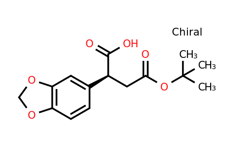 CAS 250583-00-7 | (S)-2-(Benzo[d][1,3]dioxol-5-yl)-4-(tert-butoxy)-4-oxobutanoic acid