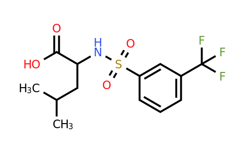 CAS 251097-65-1 | 4-methyl-2-[3-(trifluoromethyl)benzenesulfonamido]pentanoic acid