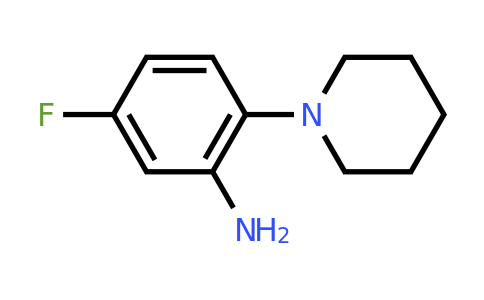 CAS 252758-87-5 | 5-Fluoro-2-(piperidin-1-yl)aniline