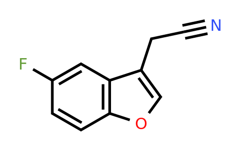 CAS 252978-99-7 | 2-(5-Fluoro-1-benzofuran-3-yl)acetonitrile