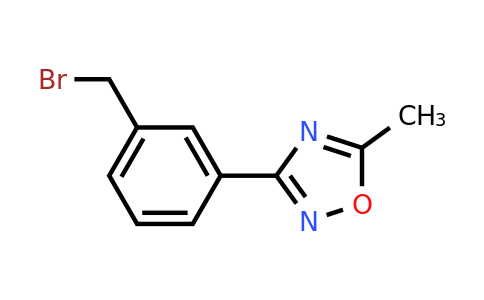 CAS 253273-90-4 | 3-(3-(Bromomethyl)phenyl)-5-methyl-1,2,4-oxadiazole