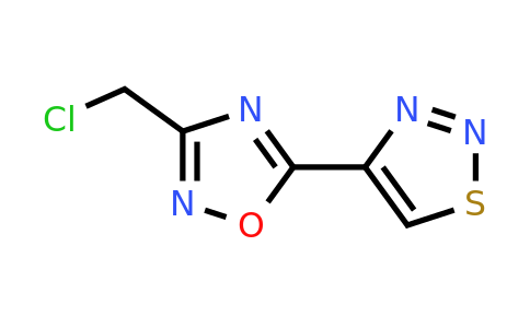 CAS 253586-59-3 | 3-(Chloromethyl)-5-(1,2,3-thiadiazol-4-yl)-1,2,4-oxadiazole