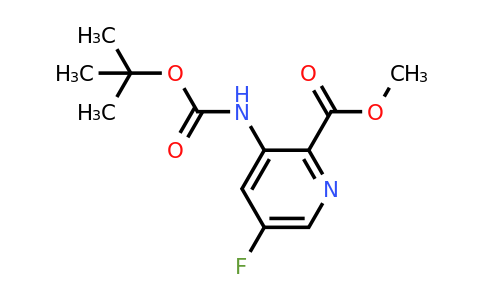 CAS 2555249-77-7 | methyl 3-(tert-butoxycarbonylamino)-5-fluoro-pyridine-2-carboxylate
