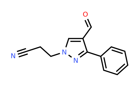 CAS 255710-82-8 | 3-(4-formyl-3-phenyl-1H-pyrazol-1-yl)propanenitrile