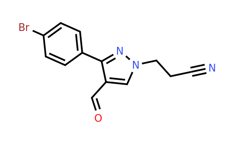 CAS 255710-83-9 | 3-[3-(4-bromophenyl)-4-formyl-1H-pyrazol-1-yl]propanenitrile
