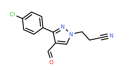 CAS 255710-84-0 | 3-[3-(4-chlorophenyl)-4-formyl-1H-pyrazol-1-yl]propanenitrile