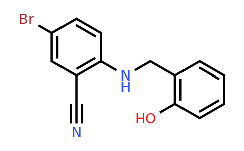 CAS 255865-20-4 | 5-Bromo-2-((2-hydroxybenzyl)amino)benzenecarbonitrile