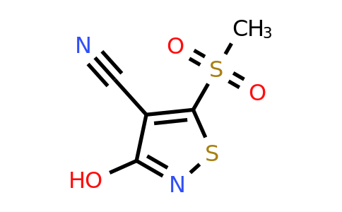 CAS 25629-56-5 | 3-Hydroxy-5-methanesulfonyl-1,2-thiazole-4-carbonitrile