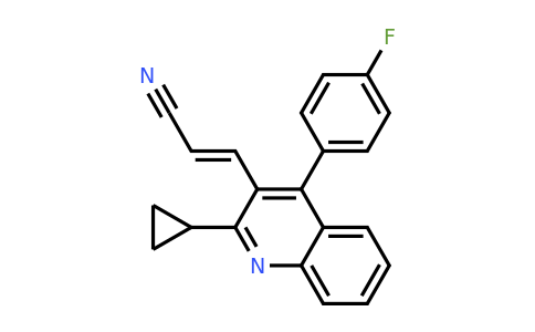 CAS 256431-72-8 | (E)-3-(2-Cyclopropyl-4-(4-fluorophenyl)quinolin-3-yl)acrylonitrile
