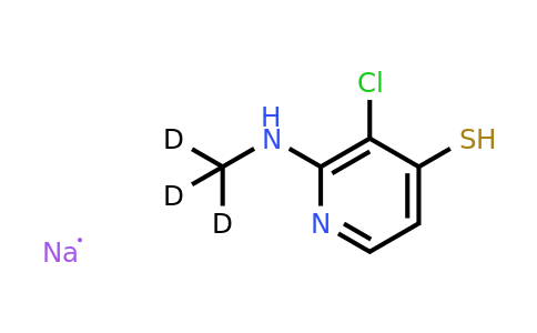CAS 2568911-05-5 | 3-chloro-2-(trideuteriomethylamino)pyridine-4-thiol;sodium hydride
