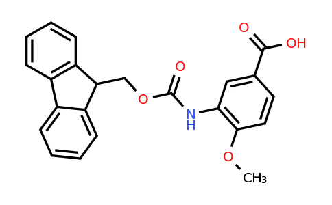CAS 256935-69-0 | 3-((((9H-Fluoren-9-yl)methoxy)carbonyl)amino)-4-methoxybenzoic acid