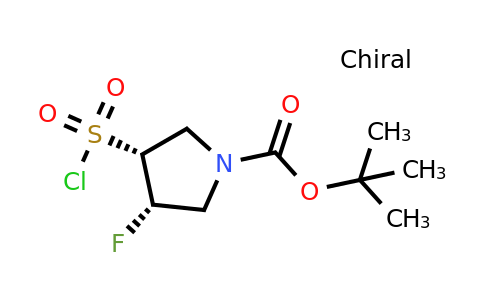 CAS 2592399-27-2 | tert-butyl cis-3-chlorosulfonyl-4-fluoro-pyrrolidine-1-carboxylate