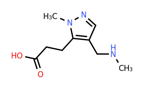 CAS 2598005-28-6 | 3-[2-methyl-4-(methylaminomethyl)pyrazol-3-yl]propanoic acid