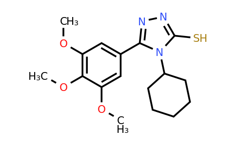 CAS 26028-97-7 | 4-cyclohexyl-5-(3,4,5-trimethoxyphenyl)-4H-1,2,4-triazole-3-thiol